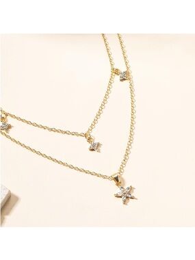 Gold layered necklace
